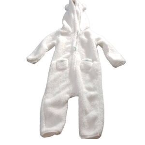 Carter's White Fleece Hooded Jacket